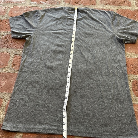 Yoga Unicorn Cobra Pose Exhale Short Sleeve Men's Large T-Shirt Heathered Grey - Picture 10 of 10